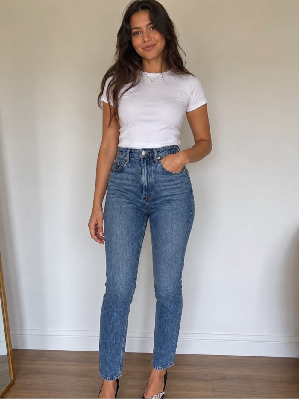 Reformation HIGH RISE CIGARETTE JEANS